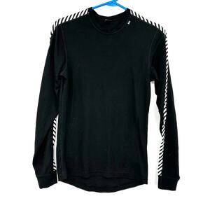 Helly Hansen Size Small Long Sleeve Black Shirt Base Layer Winter Cold Gear